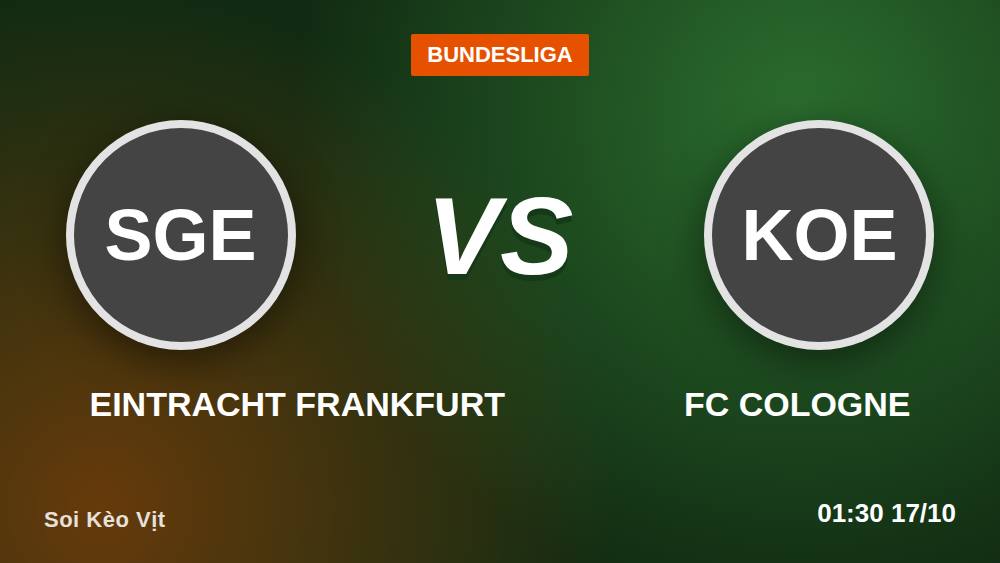 Frankfurt vs Cologne: Kèo Châu Âu Dễ Hiểu Cho Người Mới